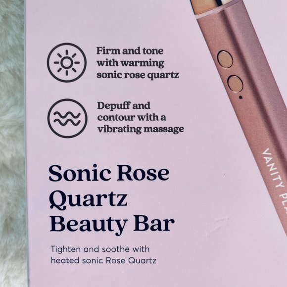 Vanity Planet Sonic Rose Quartz Beauty Anti-Aging Tool NEW in Box - Picture 2 of 5